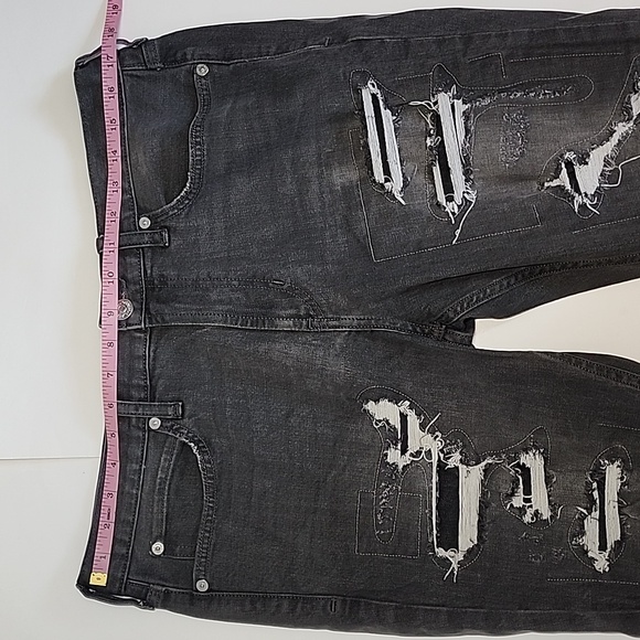 Pacsun Mens Patches Distressed Skinny Jeans/ Size 33X32 - Picture 7 of 13